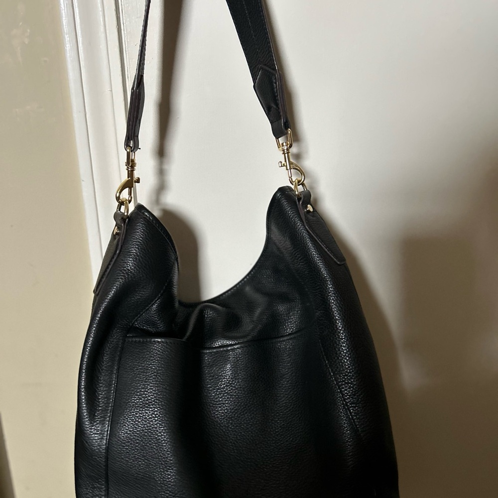 Aimee Kestenberg black leather satchel/shoulder bag